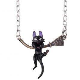 Pandantiv de halloween model pisica pe matura zburatoare multicolor 4cm