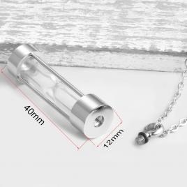 Pandantiv din inox model urna argintiu 5cm