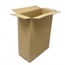Set 10 cutii de carton 28x20x10cm ondulat in 3 straturi pentru depozitare transport si ambalat maro