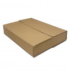 Set 15 cutii de carton 25x19x4cm ondulat in 3 straturi pentru depaozitare transport si ambalat maro