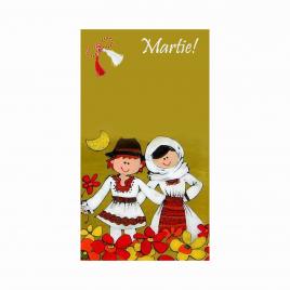Set 200 Cartonase cu tematica Martisor model 31 multicolor 9x5 cm