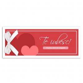 Set 25 Vouchere cadou pentru iubit inimi rosu
