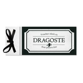 Set 25 Vouchere cadou pentru iubit negru/alb