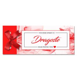 Set 25 Vouchere cadou pentru iubita rosu/alb