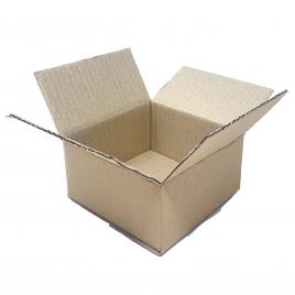 Set 25 cutii de carton 12x12x 6.5cm ondulat in 3 straturi pentru depozitare transport si ambalat maro