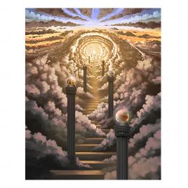 Tablou masonic - canvas Ascensiunea spre iluminare 40 x 30 cm
