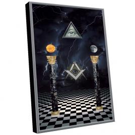 Tablou masonic - canvas peisaj 60 x 36 cm