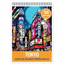 Carte de colorat pentru relaxare si antistres 50 de ilustratii Tokyo 106 pagini