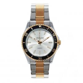 Ceas clasic barbatesc Oriflame argintiu 4.2 cm