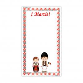 Set 100 Cartonase cu tematica Martisor marx315 multicolor 16x9cm