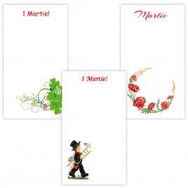 Set 100 Cartonase cu tematica Martisor marx317 multicolor 16x9cm