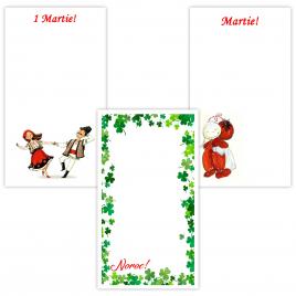 Set 100 Cartonase cu tematica Martisor marx318 multicolor 16x9cm