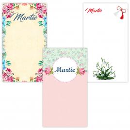 Set 100 Cartonase cu tematica Martisor marx319 multicolor 16x9cm