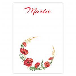Set 200 Cartonase cu tematica Martisor marx009 multicolor 10x7cm