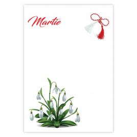 Set 200 Cartonase cu tematica Martisor marx033 multicolor 10x7cm