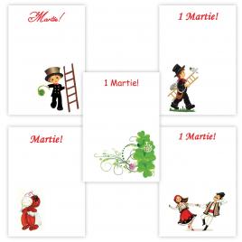 Set 200 Cartonase cu tematica Martisor marx041 multicolor 10x7cm