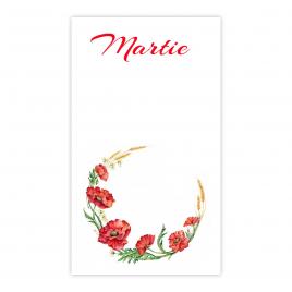 Set 200 Cartonase cu tematica Martisor marx104 multicolor 9.5x5.5cm