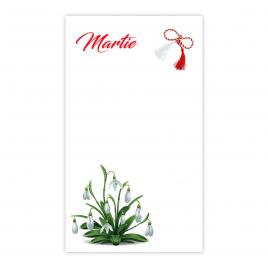 Set 200 Cartonase cu tematica Martisor marx110 multicolor 9.5x5.5cm