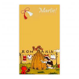Set 200 Cartonase cu tematica Martisor marx116 multicolor 9.5x5.5cm
