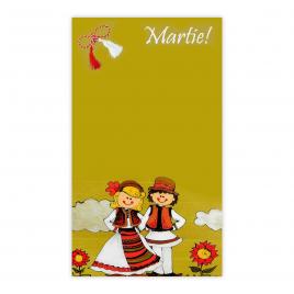 Set 200 Cartonase cu tematica Martisor marx118 multicolor 9.5x5.5cm