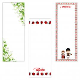 Set 200 Cartonase cu tematica Martisor marx216 multicolor 15x5.5cm