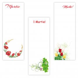 Set 200 Cartonase cu tematica Martisor marx217 multicolor 15x5.5cm