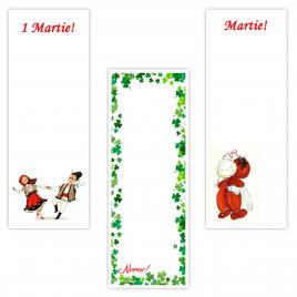 Set 200 Cartonase cu tematica Martisor marx218 multicolor 15x5.5cm