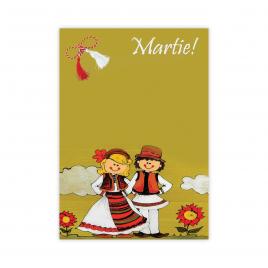 Set 200 Cartonase cu tematica Martisor marx406 multicolor 8.5x6cm