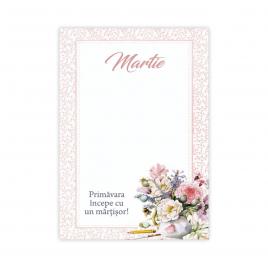Set 200 Cartonase cu tematica Martisor marx407 multicolor 8.5x6cm