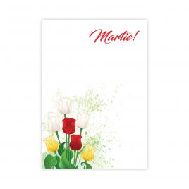 Set 200 Cartonase cu tematica Martisor marx413 multicolor 8.5x6cm