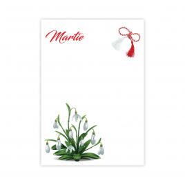 Set 200 Cartonase cu tematica Martisor marx423 multicolor 8.5x6cm