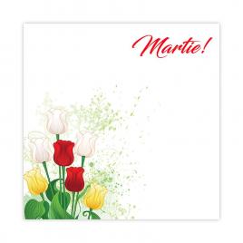 Set 200 Cartonase cu tematica Martisor marx713 multicolor 7x7cm