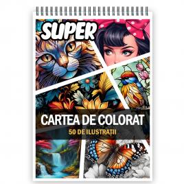 Super cartea de colorat pentru relaxare si antistres un mix de 50 de ilustratii Editura Legendary Print 106 pagini