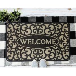 Covor pentru usa intrare, flex 19141 80, antiderapant, gri, 50 x 80 cm