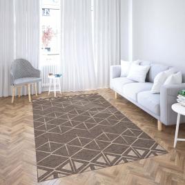Covor living dormitor, model 13036 130, dreptunghiular, bej maro