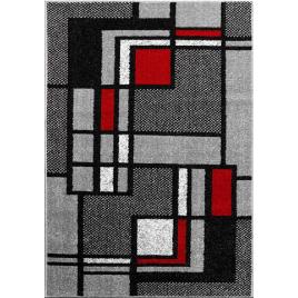 Model cappuccino 16406, covor dreptunghiular, negru rosu gri