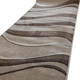 Traversa hol, model daffi 13001 120, festonata, latime 80 cm, crem maro