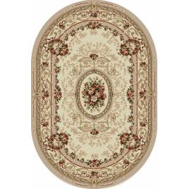 Model lotos 568, covor living sufragerie, crem