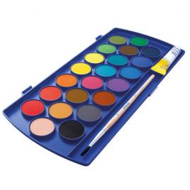 Acuarele pelikan, cu alb de zinc si pensula, 22 culori