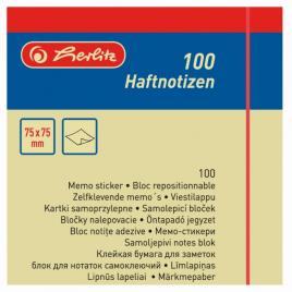 Bloc notite adezive 75x75mm 100file galben
