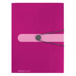 Mapa pp a4 30mm eotg inchidere buton cu elastic, ciclam opac