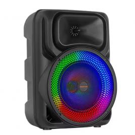 Boxa portabila cu microfon zqs8147, 45w pmpo, bt/fm/usb/aux, rgb