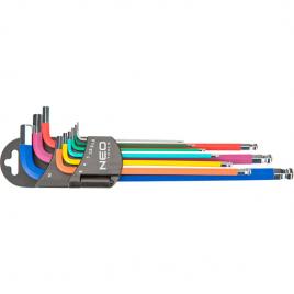 Set chei imbus cu profil hexagonal sferic neo tools 09-512
