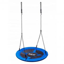 Leagan tip cuib pentru copii xxl 95 cm 150 kg neo-sport 1000 albastru