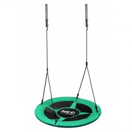 Leagan tip cuib pentru copii xxl 95 cm 150 kg neo-sport 1001 verde
