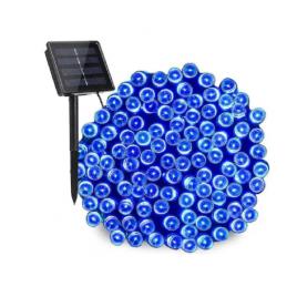 Ghirlanda luminoasa pentru gradina cu incarcare solara, 10 metri, 100 led, albastru