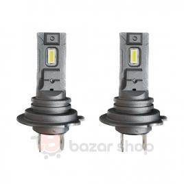 Set 2 becuri led h7 mini, 100w, 6000k, 12v