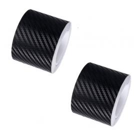 Set 2x banda protectie auto 3d, bzrsh  , din carbon, pentru prag, usa, bara, bord, impermeabila, tuning auto, 10 cm x 5 metri