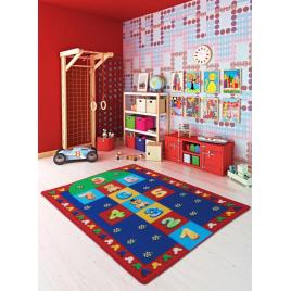 Covor copii, antiderapant, sotron hopscotch, multicolor