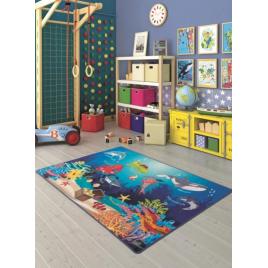 Covor copii, oceanarium blue, multicolor